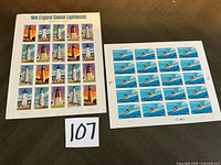 Both stamp sheets together