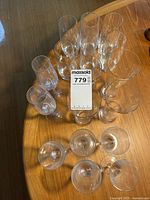 Group view of all stemware on table