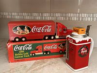 Truck and stein displayed with truck box