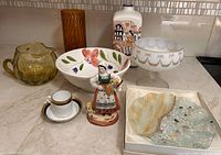 Group shot showing all eight Italian items on countertop