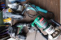 Group view of all five tools on work surface