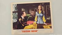 Front of lobby card displaying scene with actors, colors and condition visible