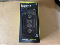 Front of sealed Goal Zero Rock Out 2 Bluetooth speaker box