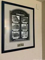 Entire framed display on wall