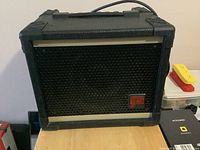 Front view of Yorkville Block20G amplifier showing grille and badge