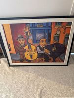 Framed Jazz Cat Alley 2 print overall view