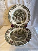 Both Johnson Brothers plates front view