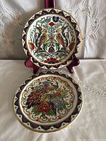 Both 7.5" Seva porcelain plates front view