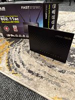 Router and box front view