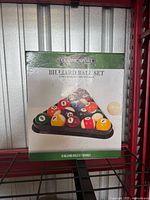 Front of boxed Classic Sport billiard ball set
