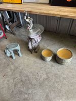 All five elephant-themed items grouped together