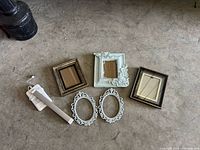 Front view of all frames plus lamp and cable laid out