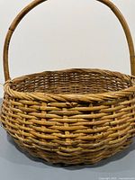 Basket front view showing overall form and handle