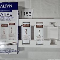 Retail package containing two Native Whole Body Deodorant tubes