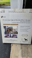 Richell Convertible Elite Pet Gate retail box front view