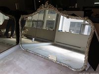 Full frontal view of mirror reflecting room