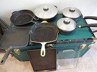 Group view of all cookware and bakeware pieces
