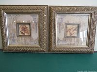 Both framed prints side by side showing frames and artwork