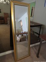 Mirror front view showing full frame and glass