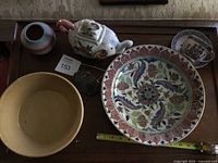 Overview of all items on tray