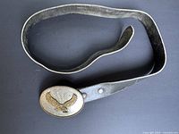 Full view of belt with buckle attached