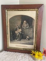 Full view of framed print showing artwork, frame, and mat