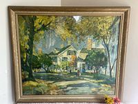 Framed print full view showing artwork and frame