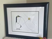 Framed print showing full artwork