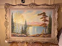 Full view of painting and frame