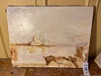 Front view of the oil painting on canvas