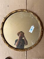 Full view of round mirror front