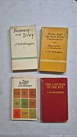 Front covers of all four Salinger paperbacks
