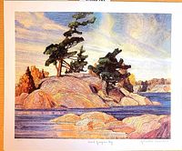 Full view of the numbered lithograph print showing image area and margins