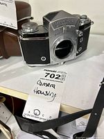 Front three-quarter view of Exakta camera body