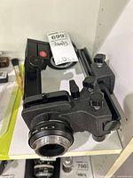 Overall view of Nikon macro focusing rail on shelf