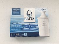 Front of sealed Brita 3-filter box