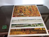 All four unframed artist proof prints displayed to show variety and condition
