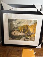 Framed limited-edition print with protective corners