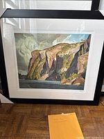 Front view of framed Bon Echo print