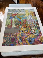 Full view of unframed limited edition print on table