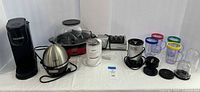 Full lot overview showing all appliances and Magic Bullet accessories