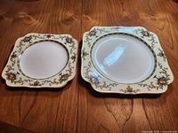 Both plates showing relative sizes and pattern