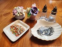 Group view of all six items on tabletop