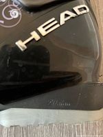 Close-up of Head logo and 274 mm sole length marking on boot shell