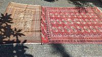 Both rugs side by side showing overall patterns and size contrast