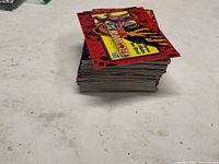Stack of Bloodlines cards showing thickness and top card design