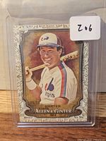 Front of 2024 Topps Allen & Ginter Gary Carter gold foil card showing serial number 35/50 in protective holder