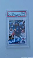 Front view of PSA-slabbed Bo Bichette 2020 Topps 1985 Topps 35th Anniversary insert rookie card graded GEM MT 10