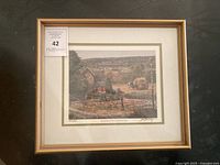 Front view of framed limited edition print