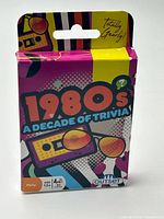Front of sealed 1980s Trivia card game box